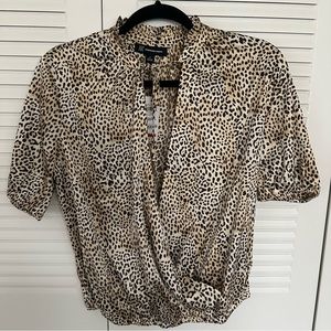 IN C by Macy’s animal print blouse